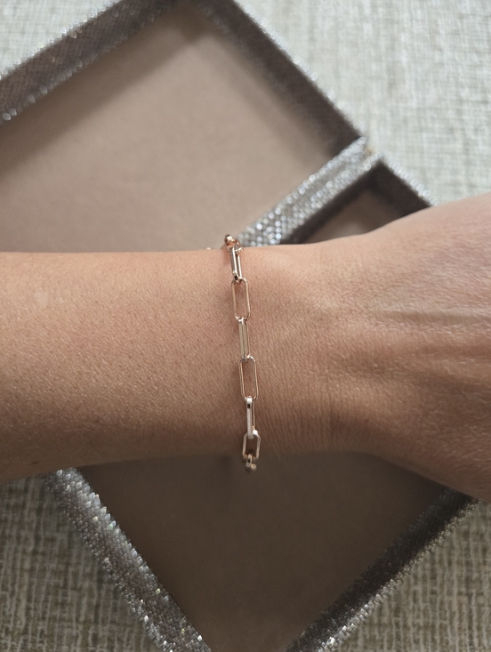 Jewelry - Rose Gold Paperclip Link Bracelet